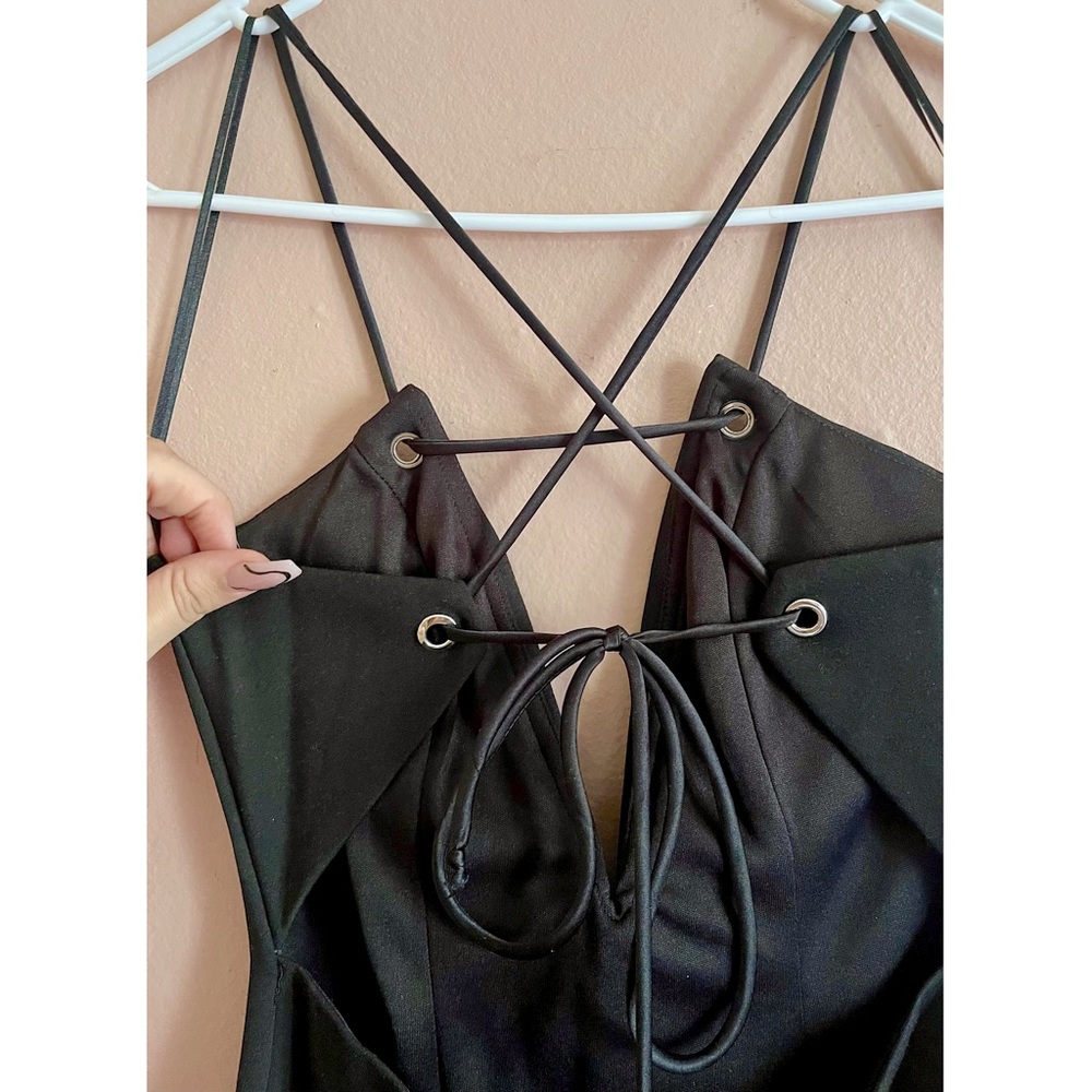 Black Strappy Mini Dress Size M